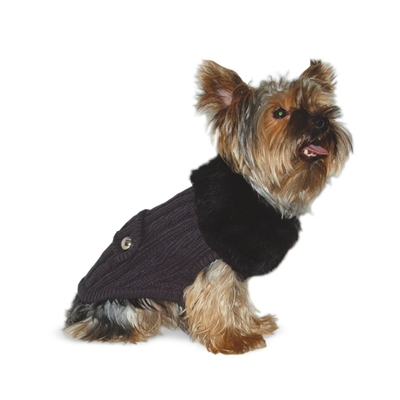 Luxy Fur Sweater - Gray