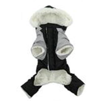 Ruffin It Dog Snowsuit Harness - Black and Gray