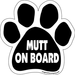 Mutt On Board Paw Magnets