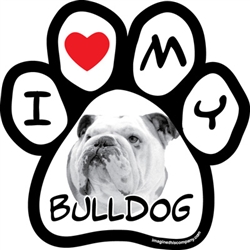 Paw Face Magnets - Bulldog