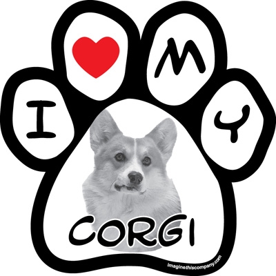Paw Face Magnets - Corgi