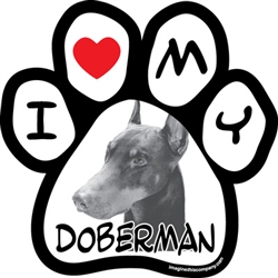 Paw Face Magnets - Doberman