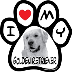 Paw Face Magnets - Golden Retriever
