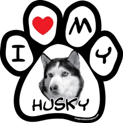 Paw Face Magnets - Husky