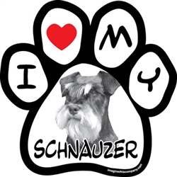 Paw Face Magnets - Schnauzer