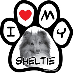 Paw Face Magnets - Sheltie