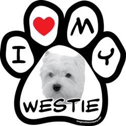 Paw Face Magnets - Westie