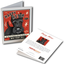 Scottish Terrier - Happy Meter GREETING CARD