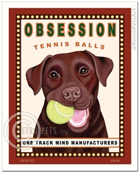 Obsession Tennis Balls (Labrador Retriever) One Track Mind Mfrs.