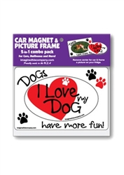 Picture Frame Magnets with Removable Center – Breed Specific