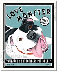 Love Monster Doggie Treats (Pit Bull Terrier) For Your Bottomless Pit Bull