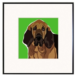 Framed Print: Bloodhound
