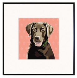 Framed Print: Lab, Choco #2\