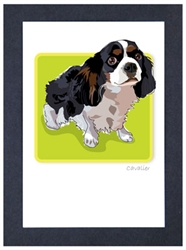 Cavalier, Tri #2 - Grrreen Boxed Note Cards