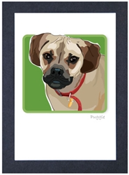 Puggle - Grrreen Boxed Note Cards