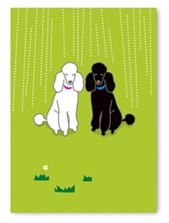Blank Inside: Two Poodles