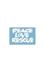 Car Window Decals - Peace Love Rescue