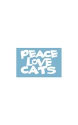 Car Window Decals - Peace Love Cats