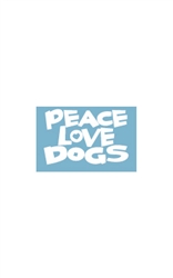 Car Window Decals - Peace Love Dogs