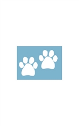 Car Window Decals - Two Paws