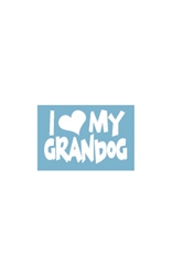 Car Window Decals - I (Heart) My Grandog