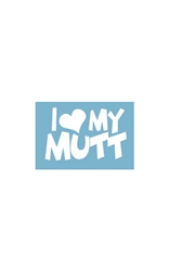 Car Window Decals - I (Heart) My Mutt