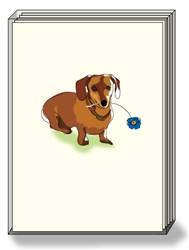 Dachshund Flower - DogPride Boxed Notes