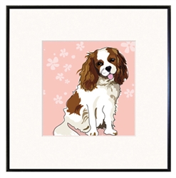Framed Print: Cavalier Sitting #3