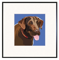 Framed Print: Chesapeak Bay Retriever