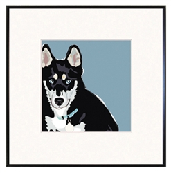 Framed Print: Husky Front #2: