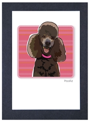 Poodle Face, Brown - Grrreen Boxed Note Cards