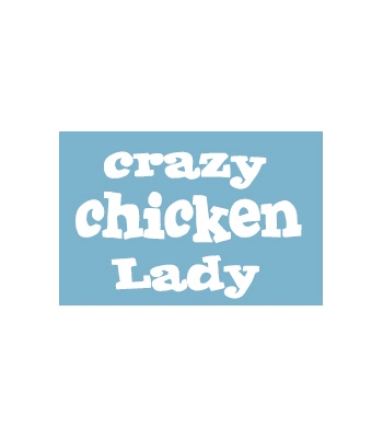 Car Window Decals - Crazy Chicken Lady