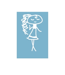 Car Window Decals - Stick Family Decals - Teen Girl
