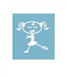 Car Window Decals - Stick Family Decals - Little Girl