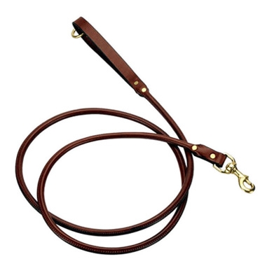 Rolled Slip Lead - Chestnut - 3/4"