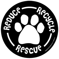 Reduce - Recycle - Rescue - Black