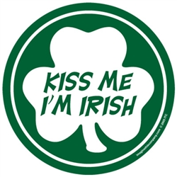 Kiss Me I'm Irish - Green Clover