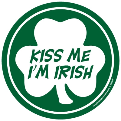 Kiss Me I'm Irish - Green Clover