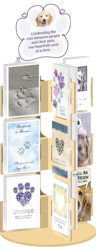 24 Card Assortment w/ cards and rack