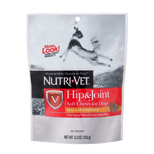 NutriVet Hip & Joint Regular Strength Soft Chews 250mg GS, 200mg CS