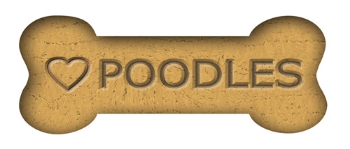 Biscuit Bones Magnets - Poodles