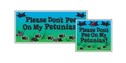 Yard Sign - 8" x 9" - Petunias - Multi