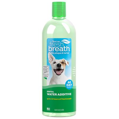 TropiClean Fresh Breath Dental Water Additive for Dogs, 33.8oz