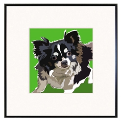 Framed Print: Chihuahua w/ Long Hair