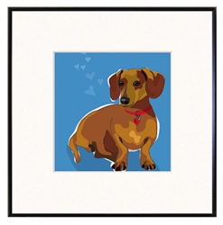 Framed Print: Dachshund - #2