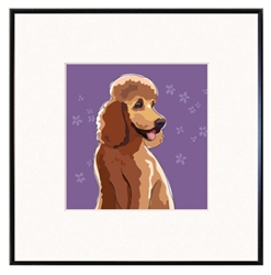 Framed Print: Poodle - Apricot