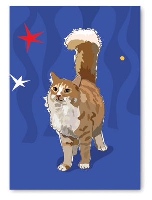 Birthday: Cat Tail Up