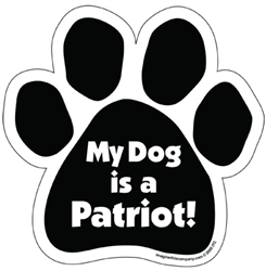 My Dog is a Patriot Paw Shaped Magnets