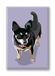 Chihuahua, Black - Fridge Magnet