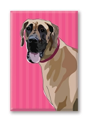 Great Dane (Fawn) - Fridge Magnet